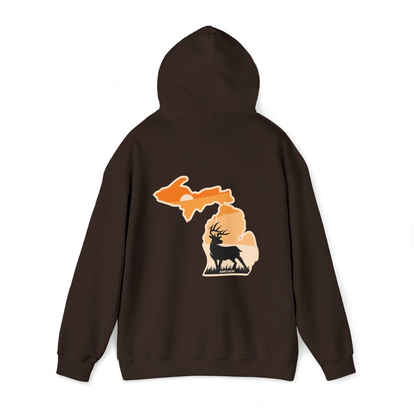 Michigan - Sunset Buck Hoodie (back)