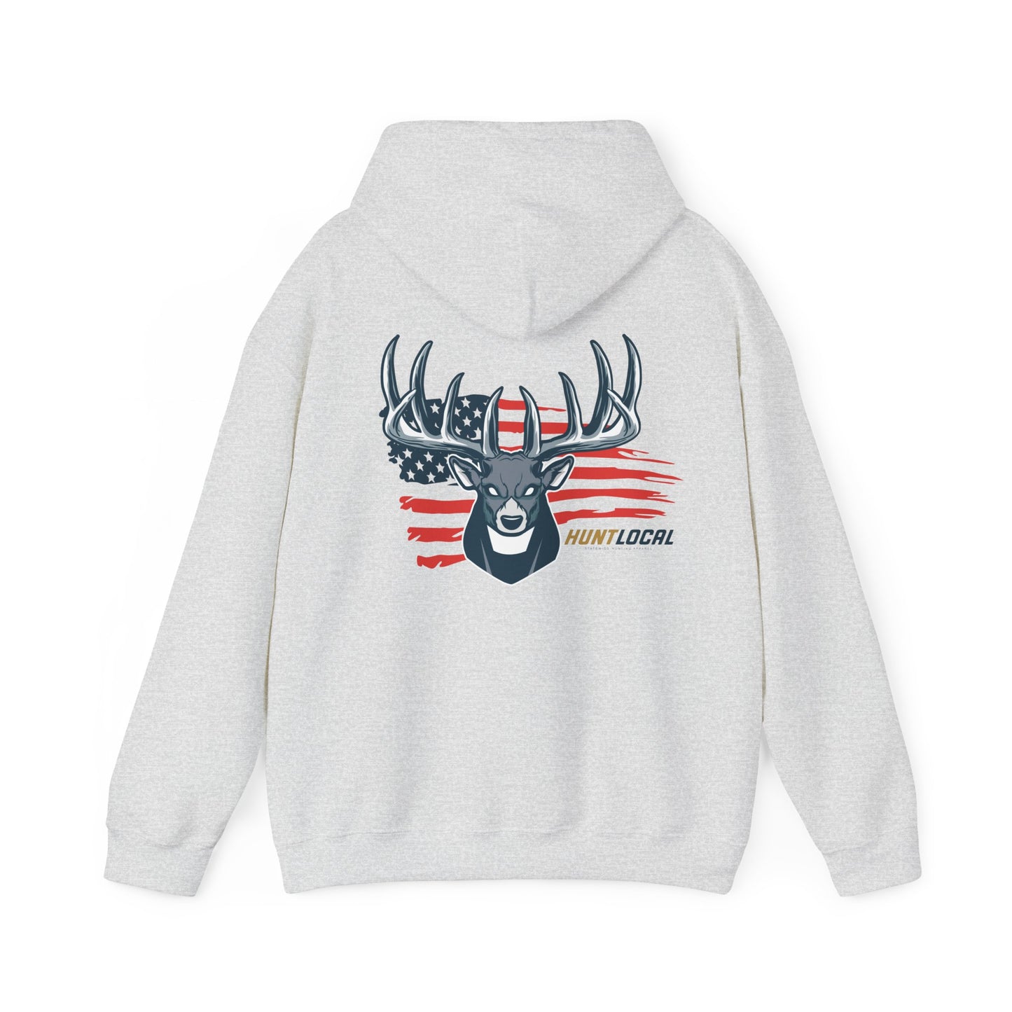 USA - Patriot Buck Distressed Hoodie (back)