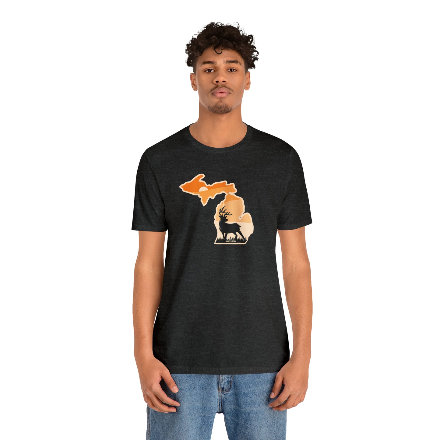 Michigan - Sunset Buck Front Tee
