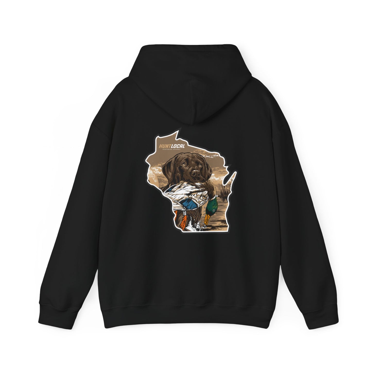 Wisconsin - Waterfowl Lab Hoodie (back)