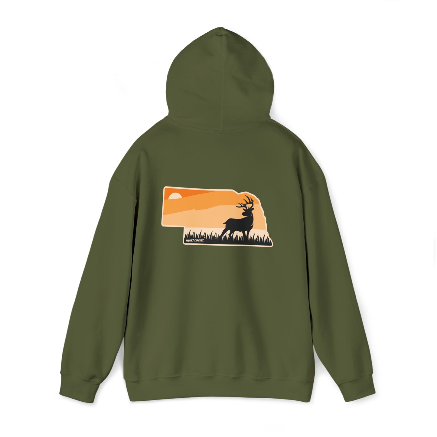 Nebraska - Sunset Buck Hoodie (back)