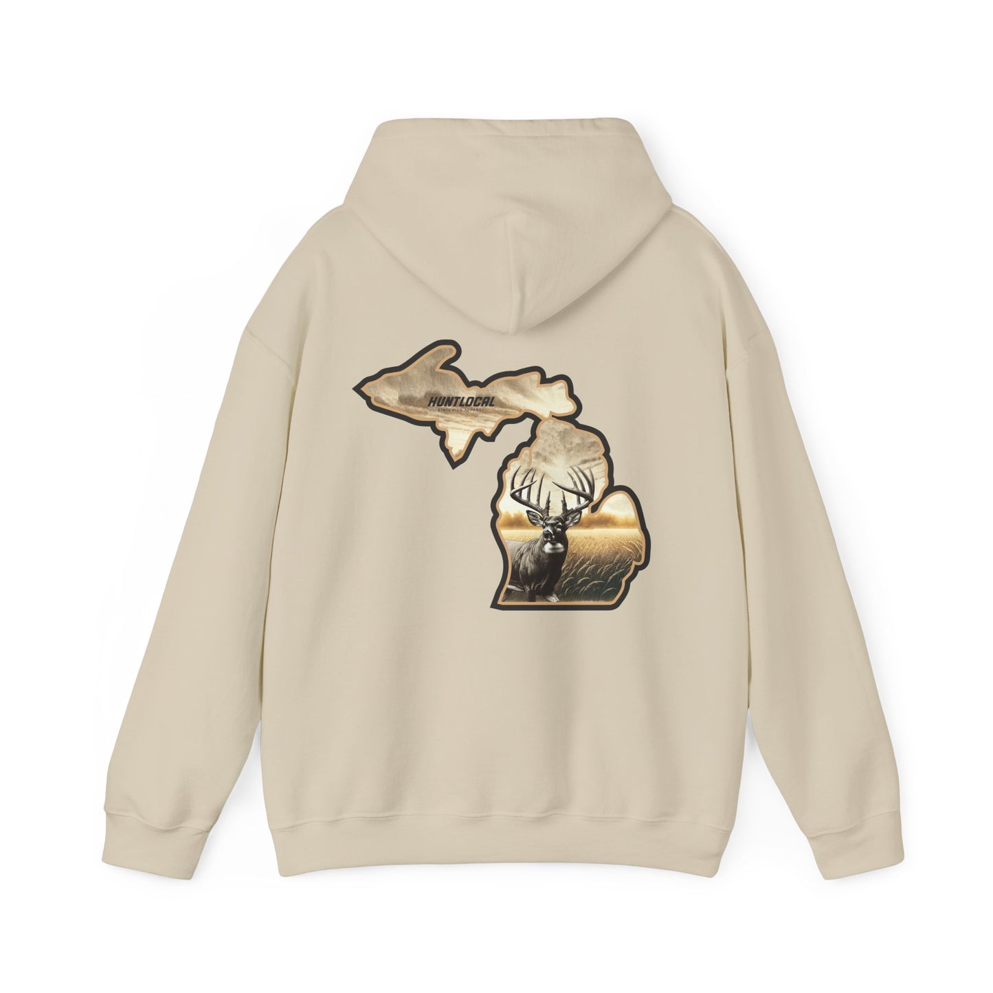 Michigan - Whitetail Buck Hoodie (back)