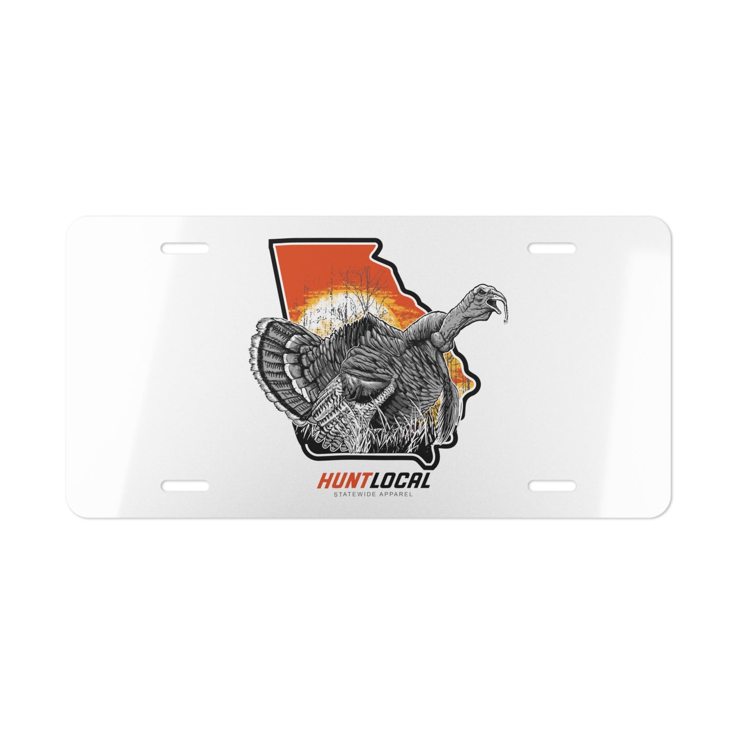 Georgia - Turkey License Plate (white)
