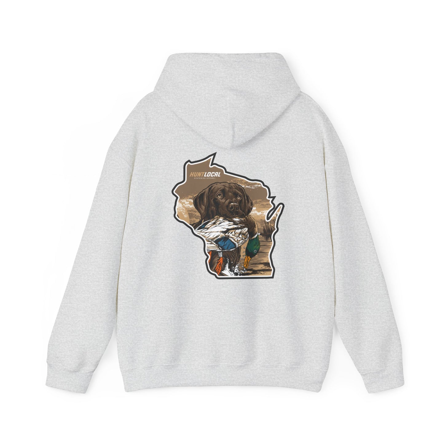 Wisconsin - Waterfowl Lab Hoodie (back)