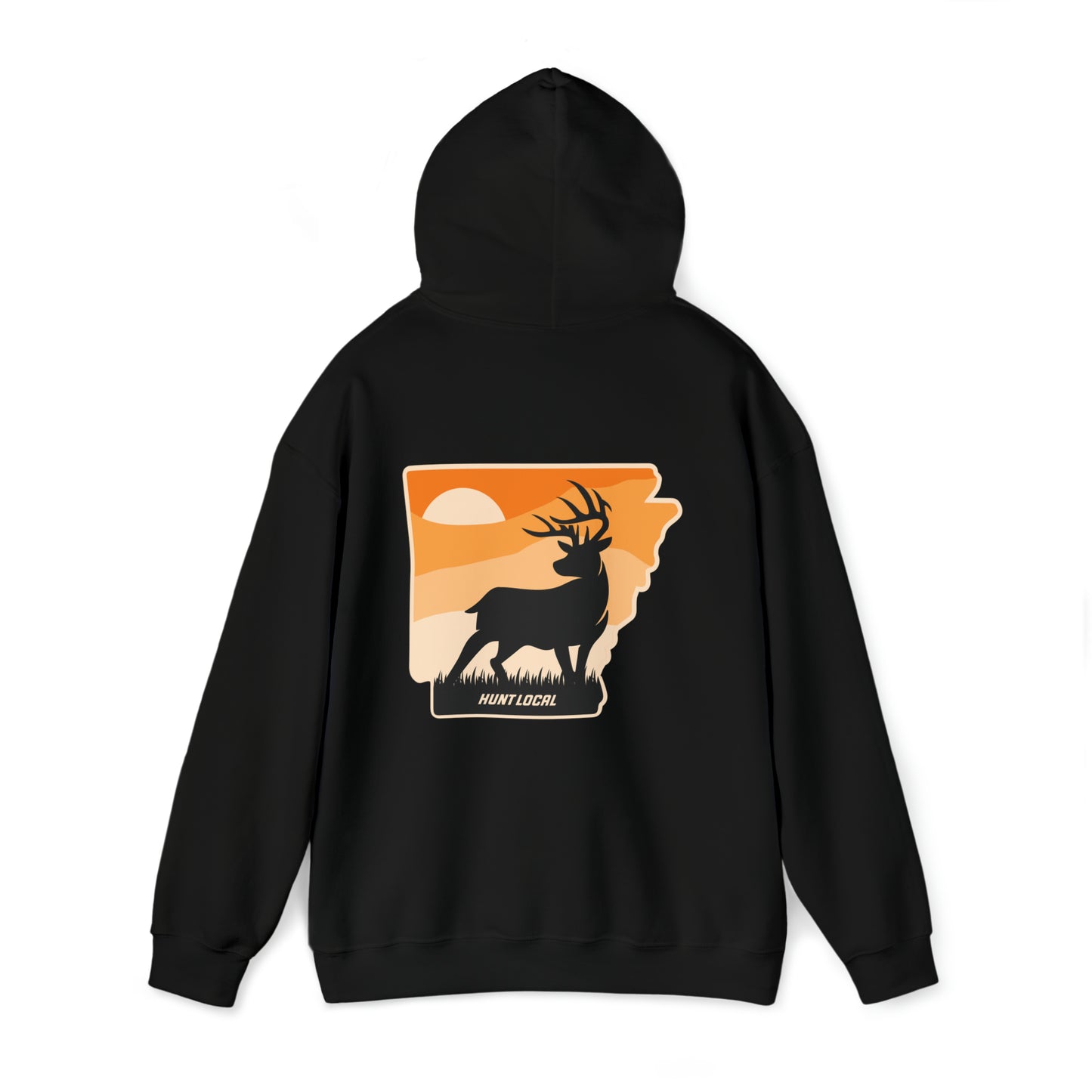 Arkansas - Sunset Buck Hoodie (back)
