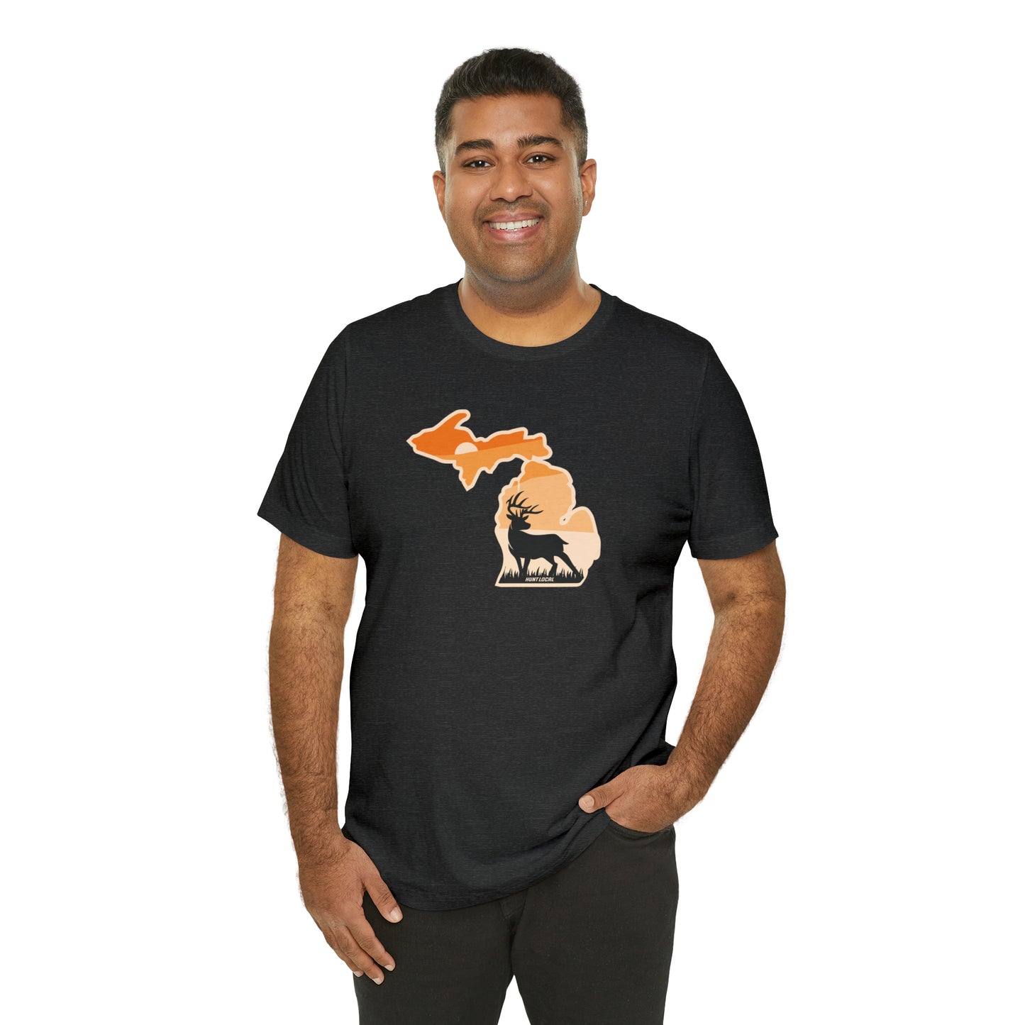 Michigan - Sunset Buck Front Tee