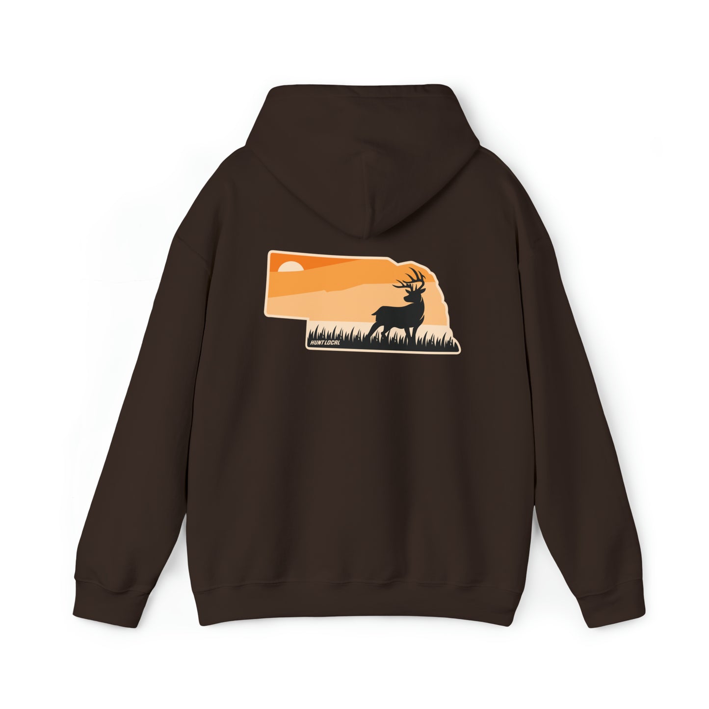 Nebraska - Sunset Buck Hoodie (back)