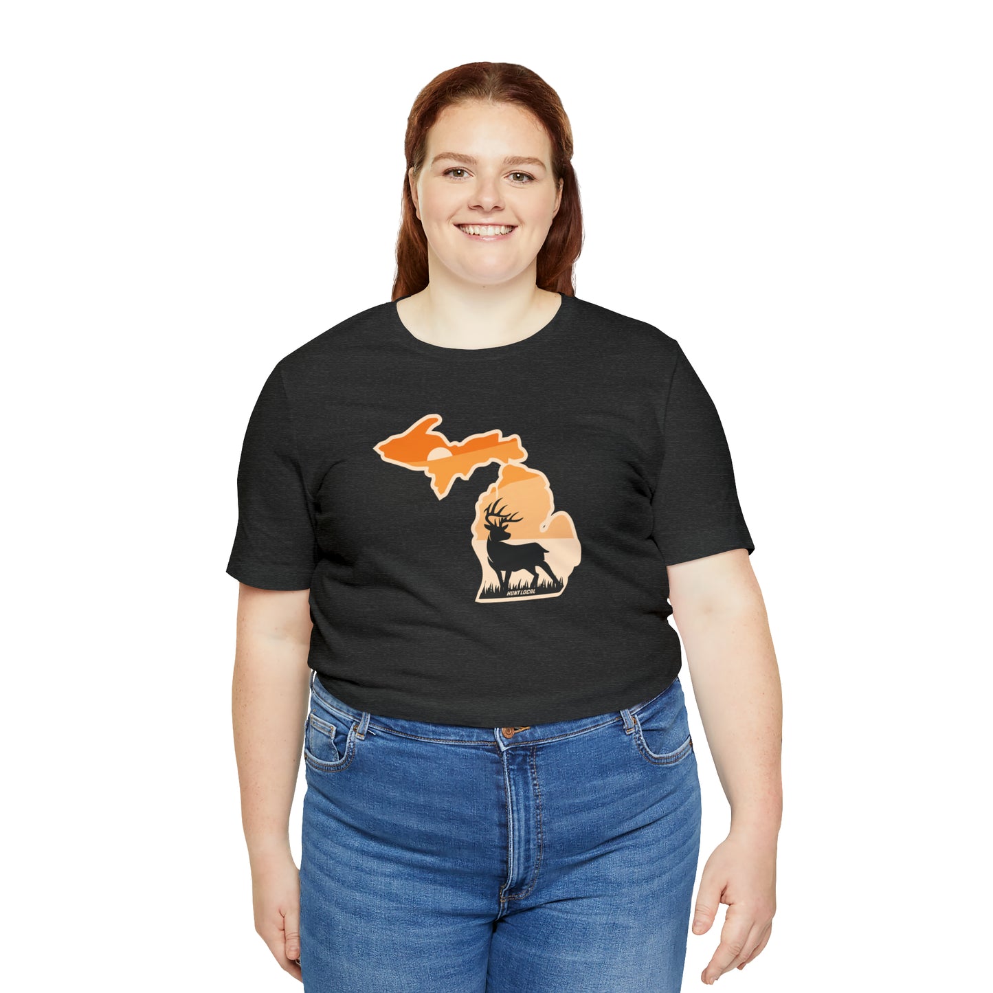 Michigan - Sunset Buck Front Tee