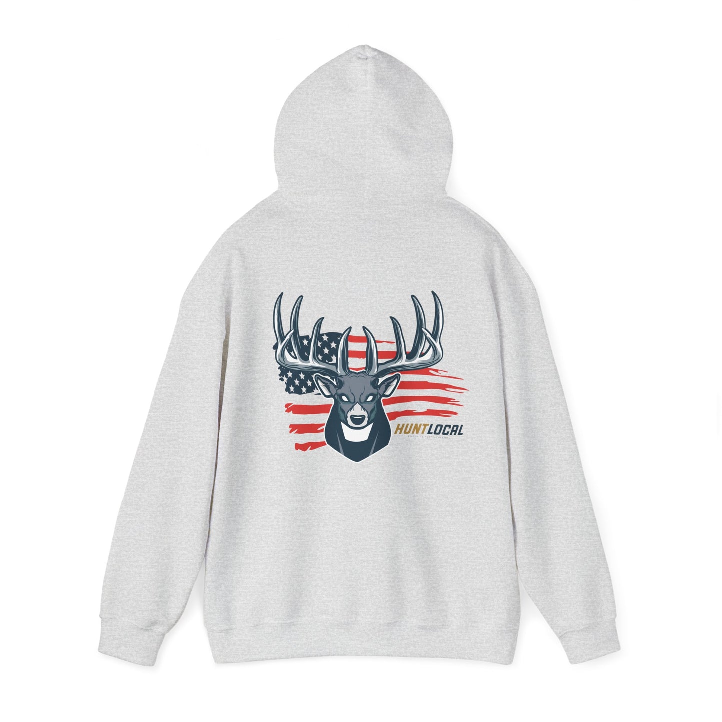 USA - Patriot Buck Distressed Hoodie (back)
