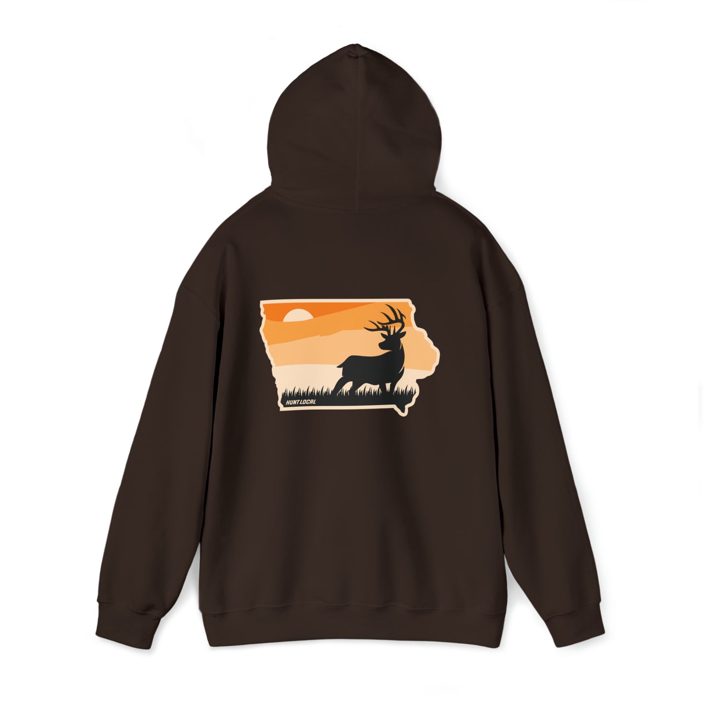 Iowa - Sunset Buck Hoodie (back)