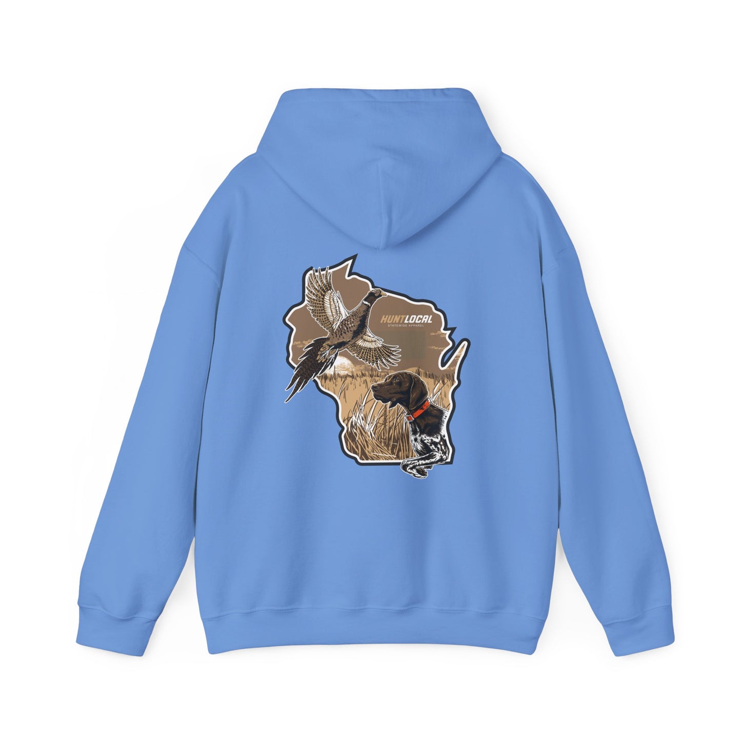 Wisconsin - Upland Bird Dog Hoodie (back)