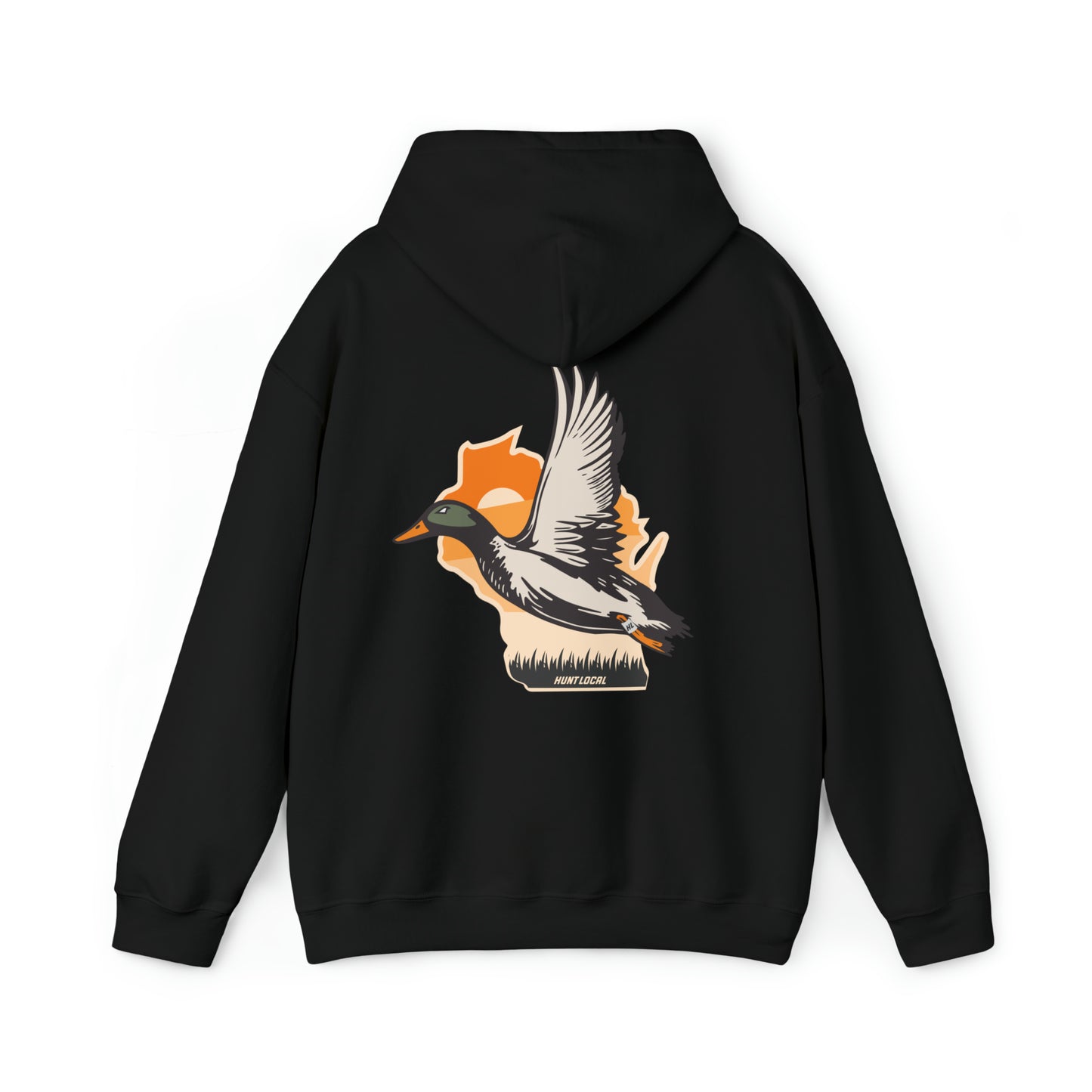 Wisconsin - Sunset Waterfowl Hoodie (back)