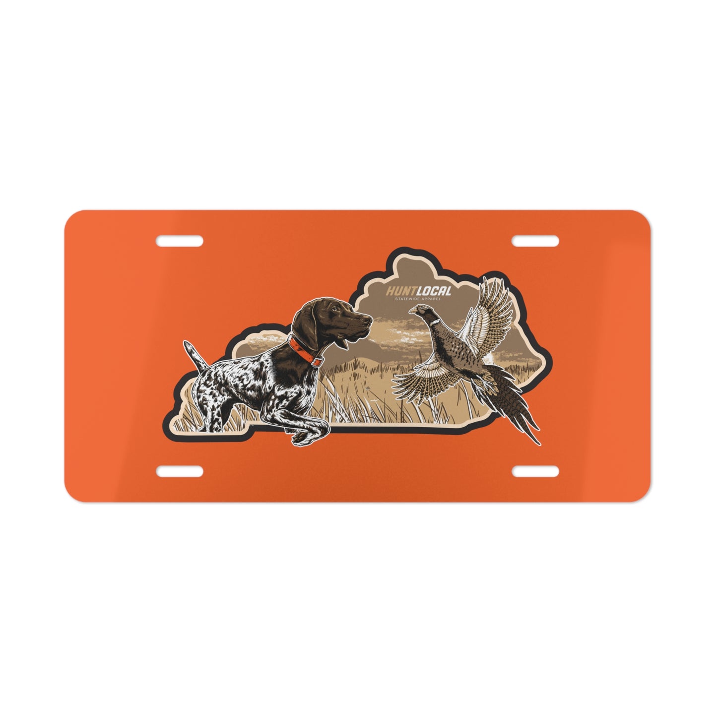 Kentucky - Upland License Plate (orange)