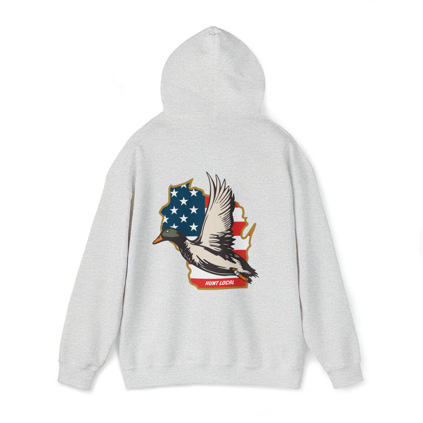 Wisconsin - USA Waterfowl Hoodie (back)