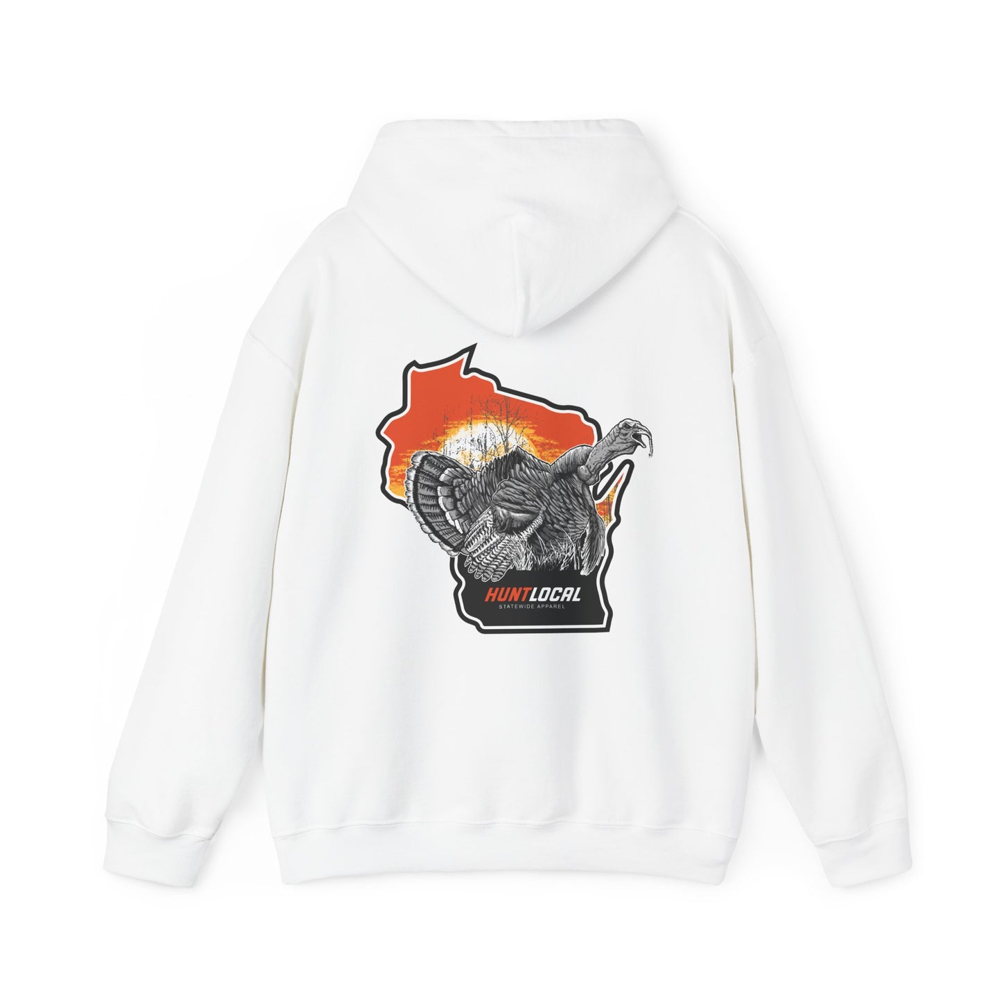 Wisconsin - Sunrise Turkey Hoodie (back)