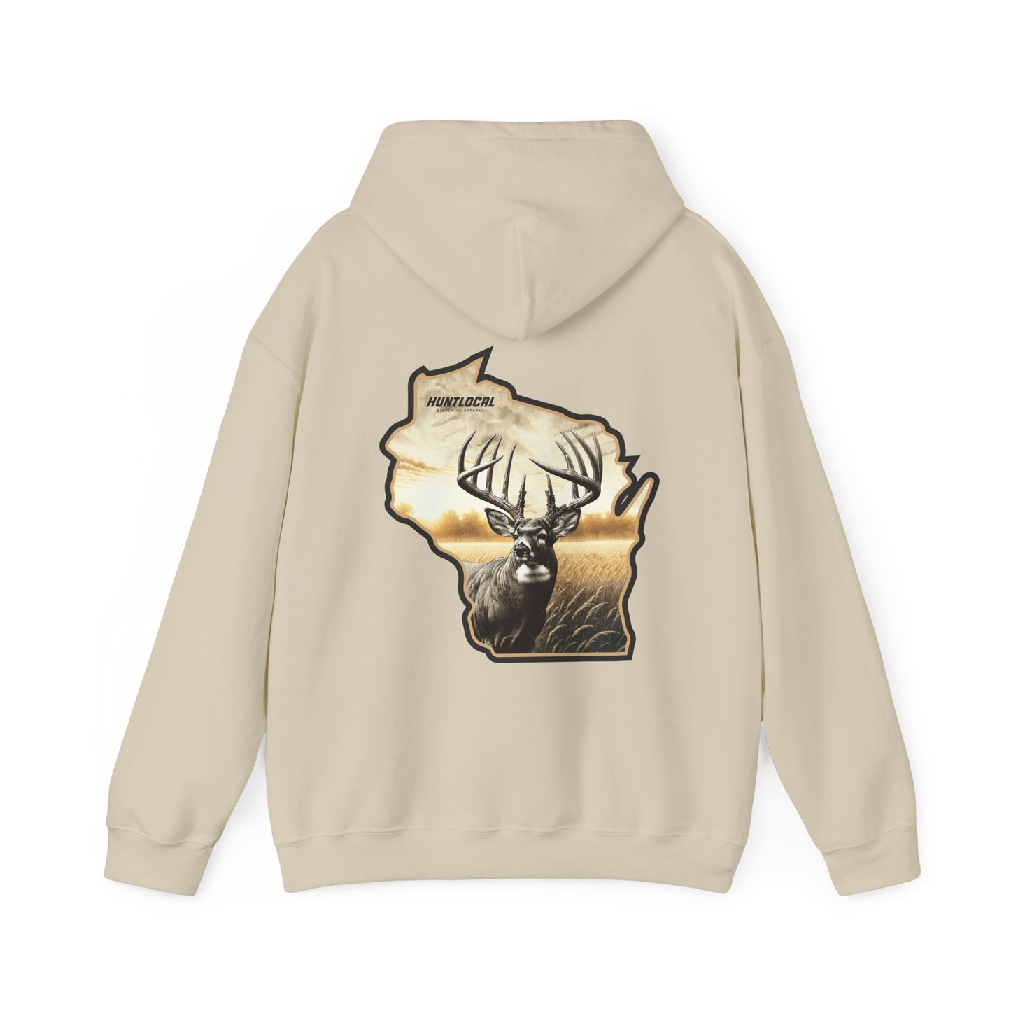 Wisconsin - Whitetail Buck Hoodie (back)