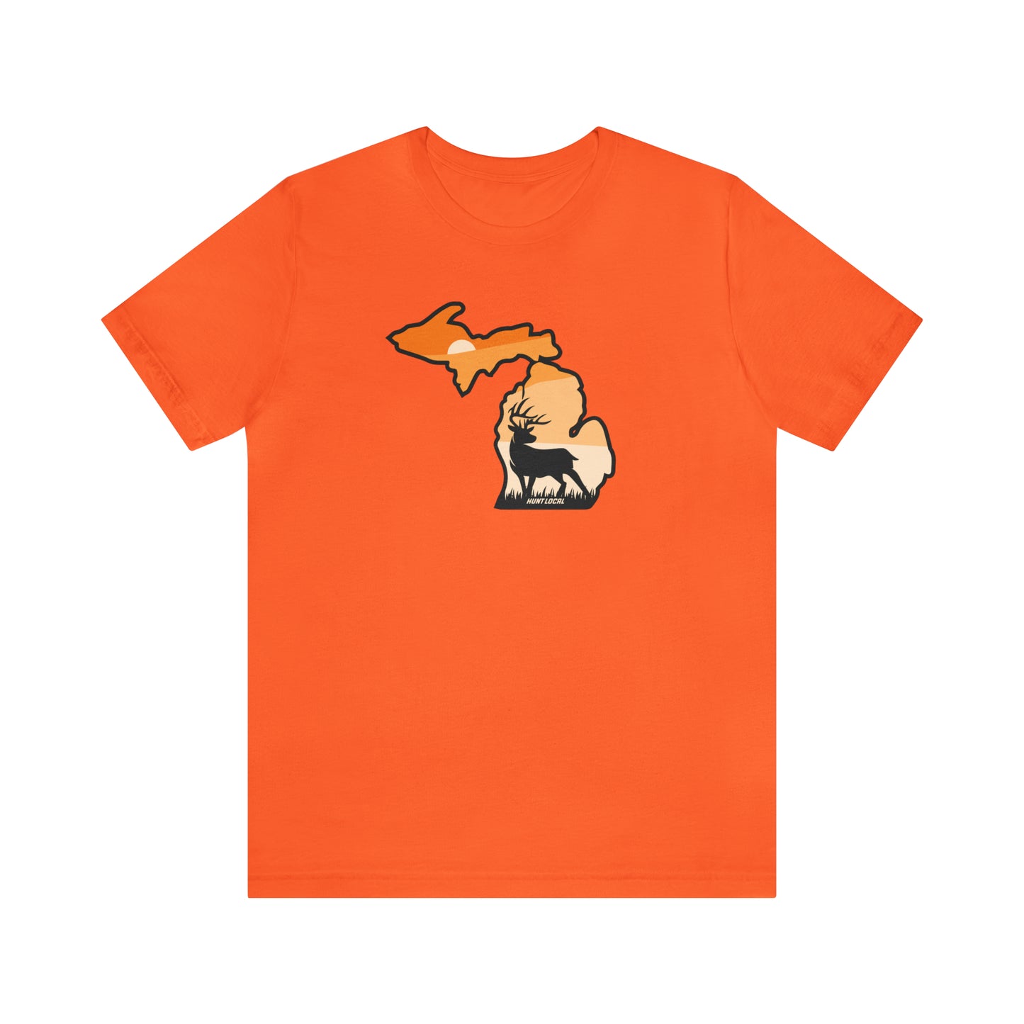 Michigan - Sunset Buck Front Tee