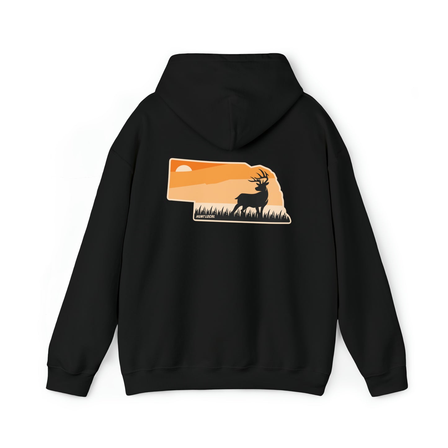 Nebraska - Sunset Buck Hoodie (back)