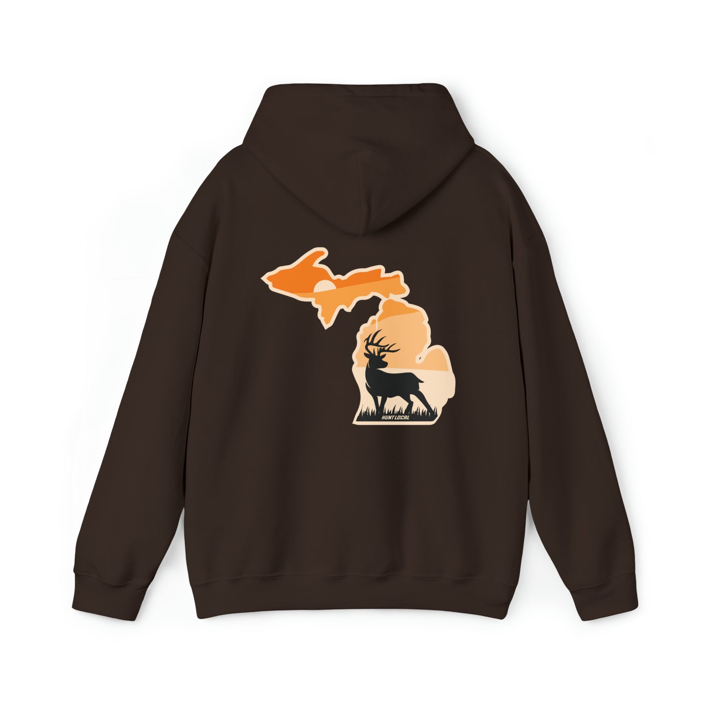 Michigan - Sunset Buck Hoodie (back)