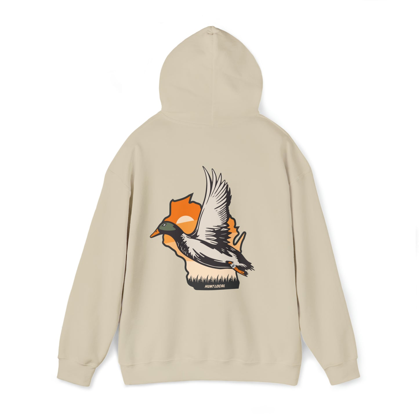 Wisconsin - Sunset Waterfowl Hoodie (back)