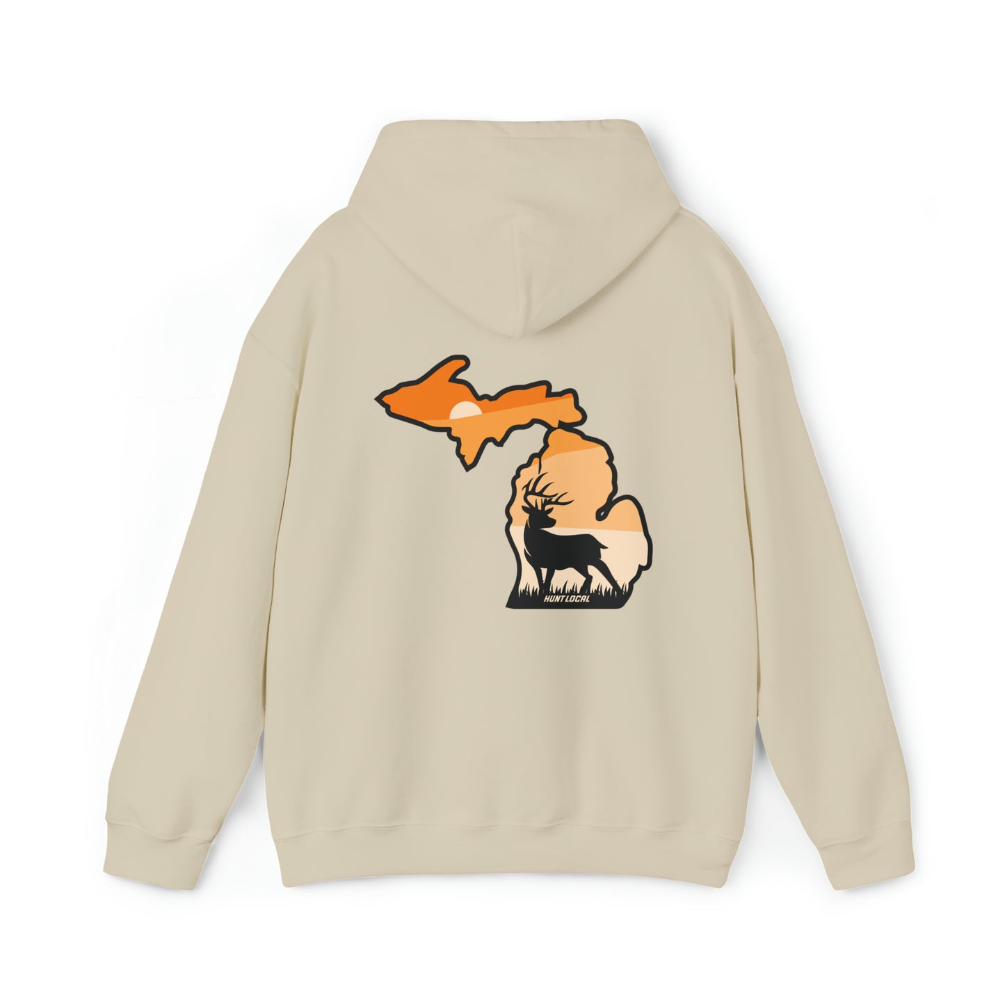 Michigan - Sunset Buck Hoodie (back)