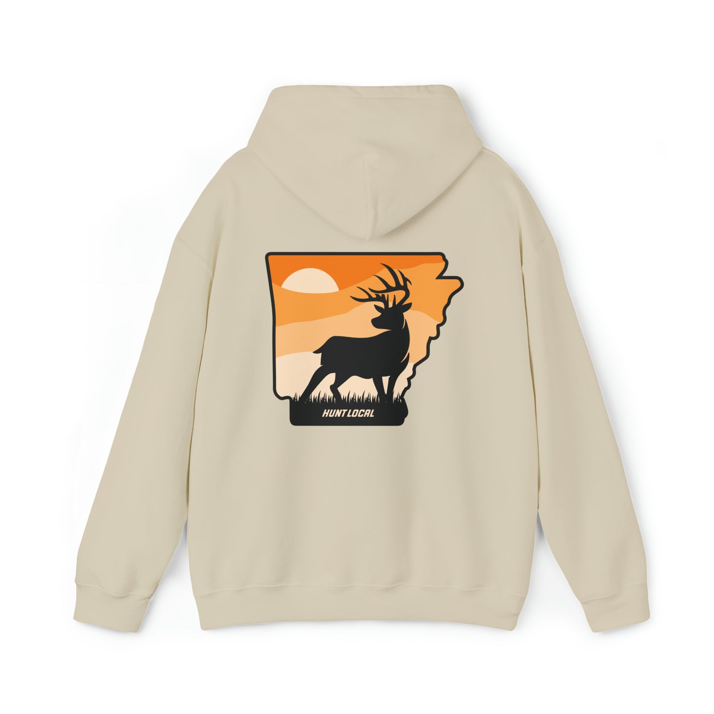 Arkansas - Sunset Buck Hoodie (back)