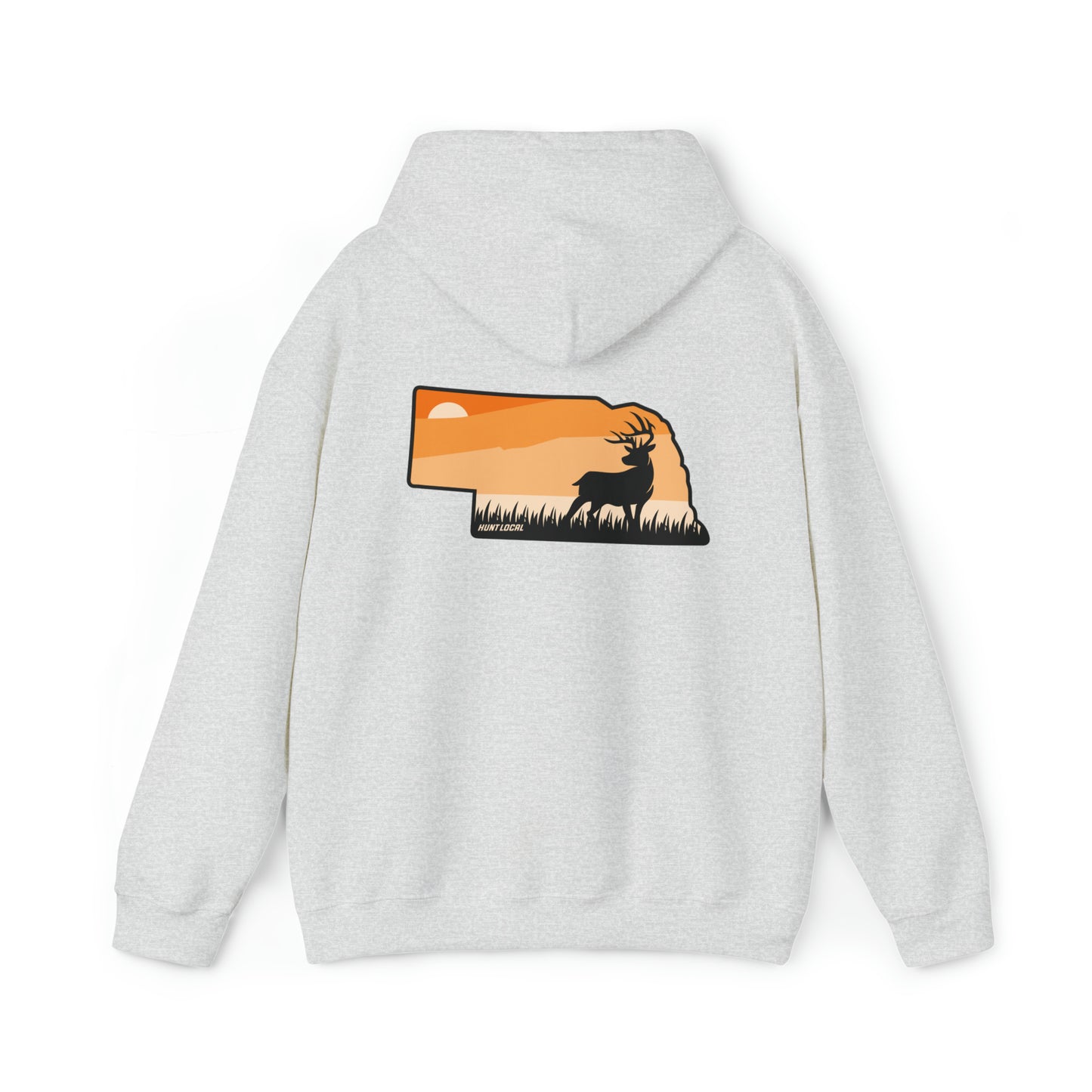 Nebraska - Sunset Buck Hoodie (back)