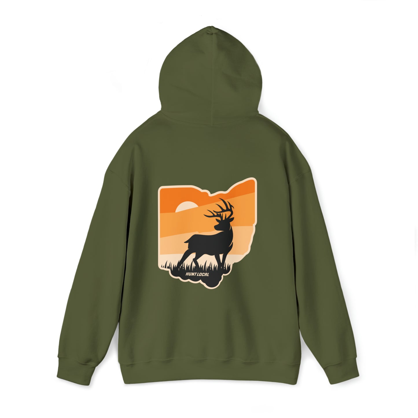 Ohio - Sunset Buck Hoodie (back)