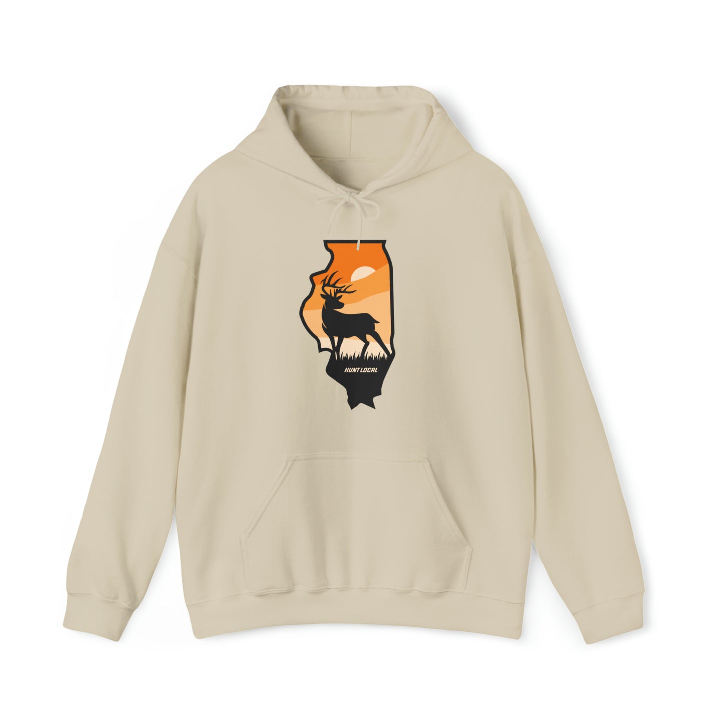 Illinois - Sunset Buck Hoodie