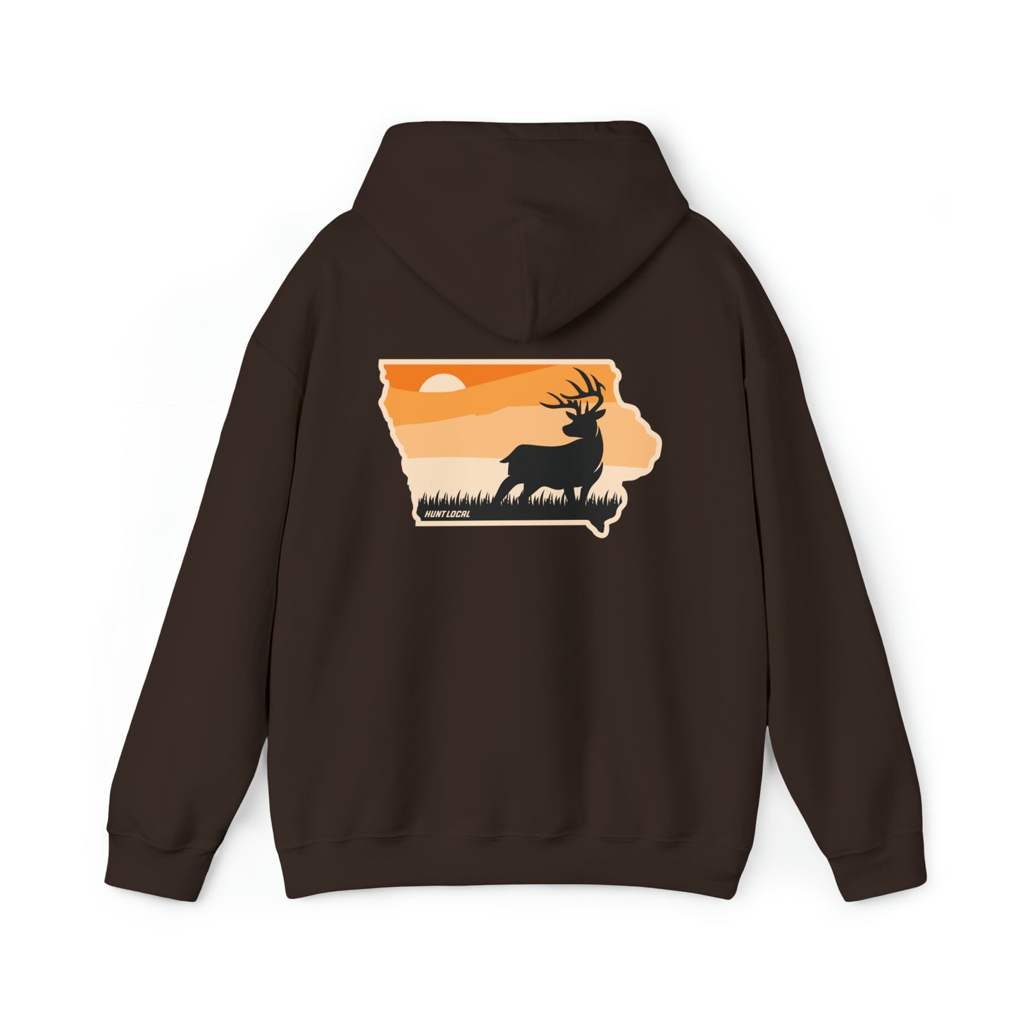 Iowa - Sunset Buck Hoodie (back)