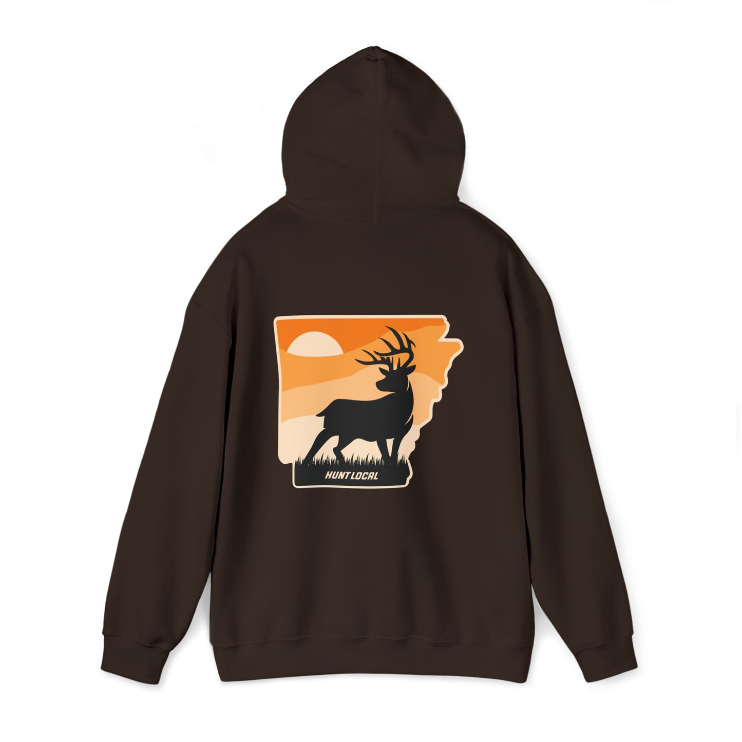 Arkansas - Sunset Buck Hoodie (back)