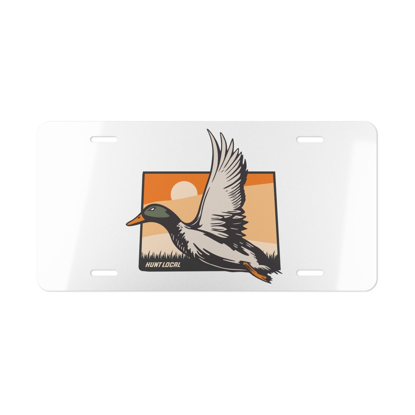 Colorado - Waterfowl License Plate (white)