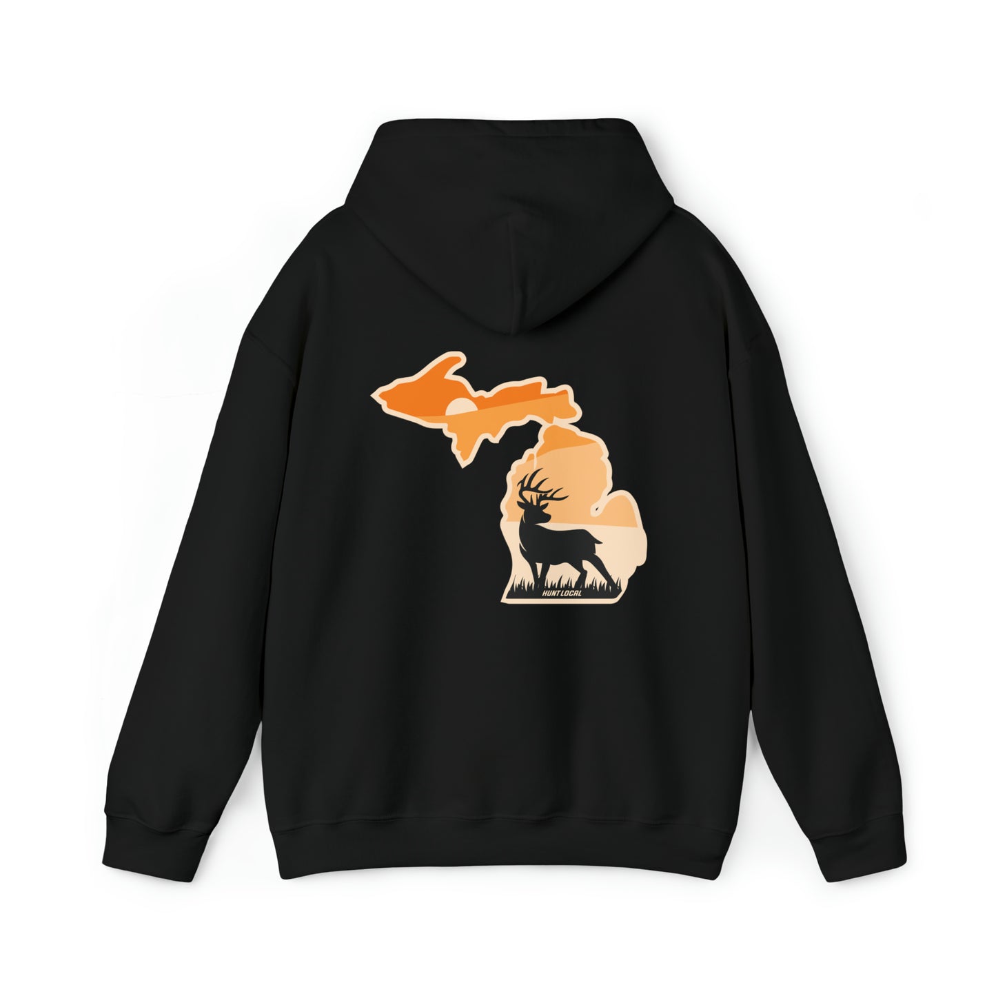Michigan - Sunset Buck Hoodie (back)