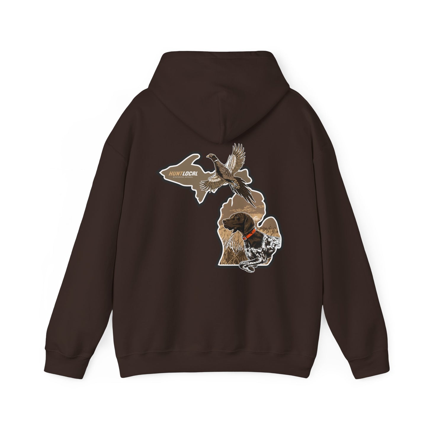 Michigan - Upland Bird Dog Hoodie (back)