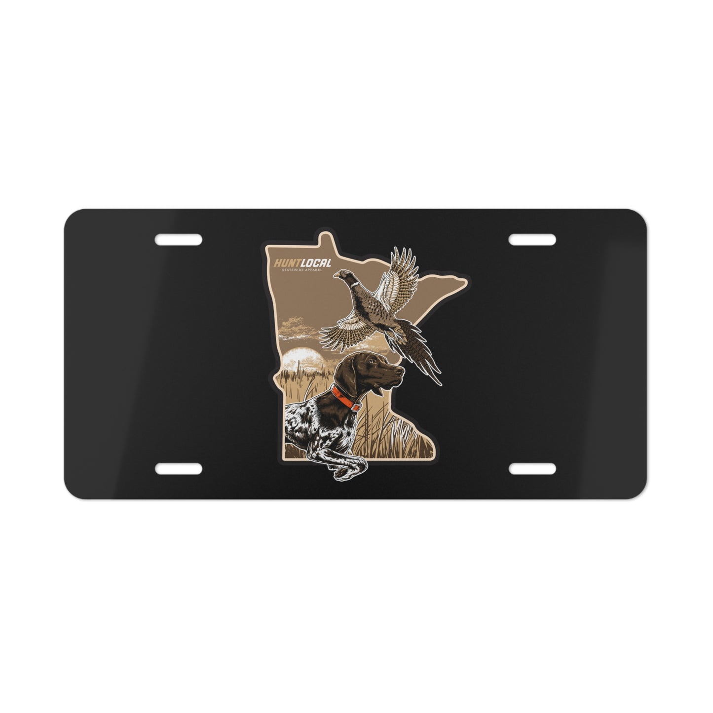 Minnesota - Upland License Plate (black)