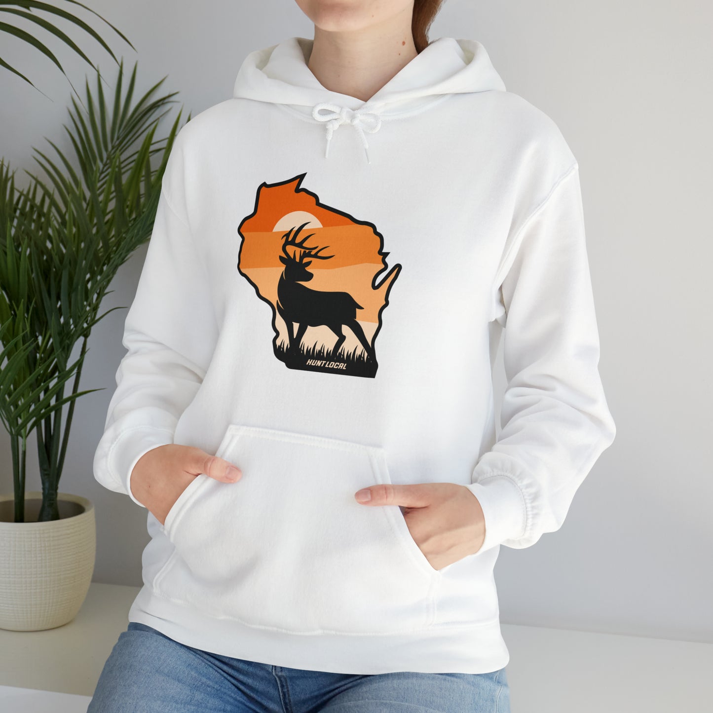 Wisconsin - Sunset Buck Hoodie