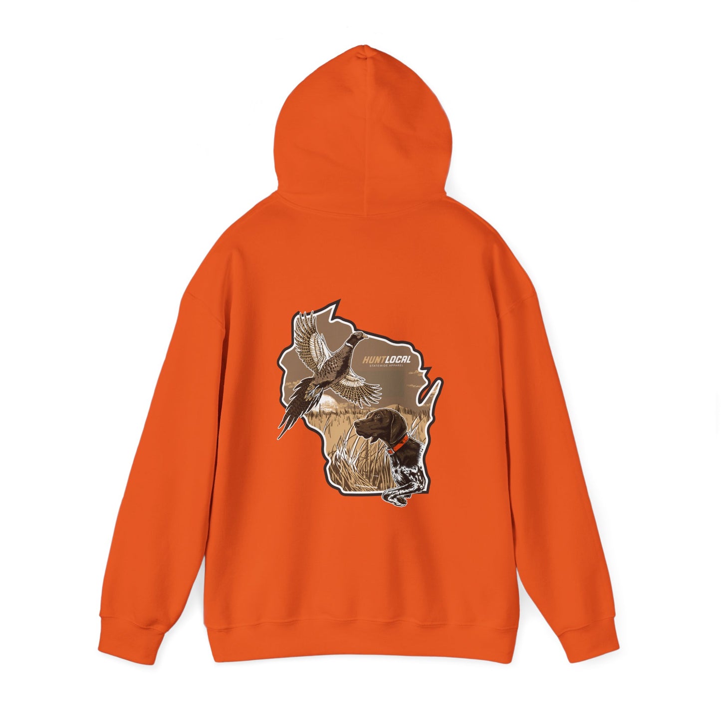 Wisconsin - Upland Bird Dog Hoodie (back)