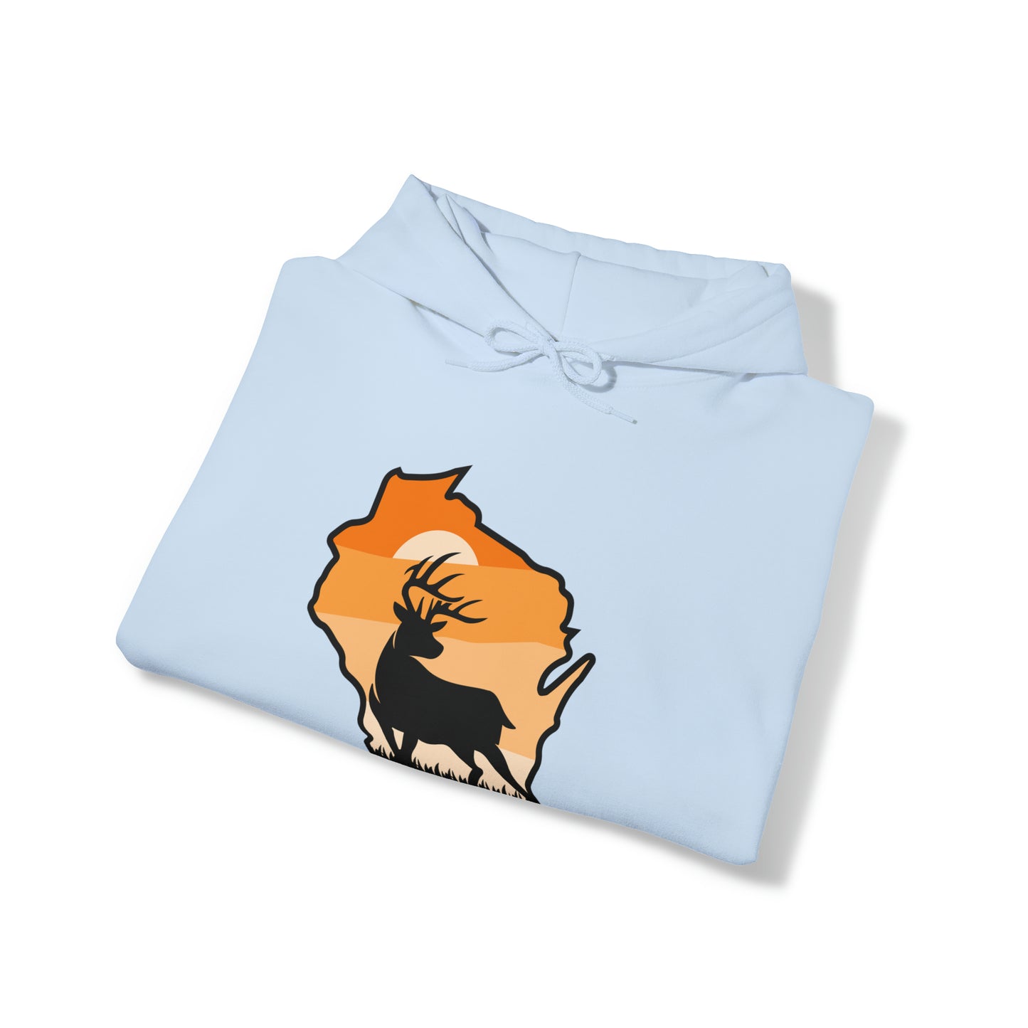 Wisconsin - Sunset Buck Hoodie