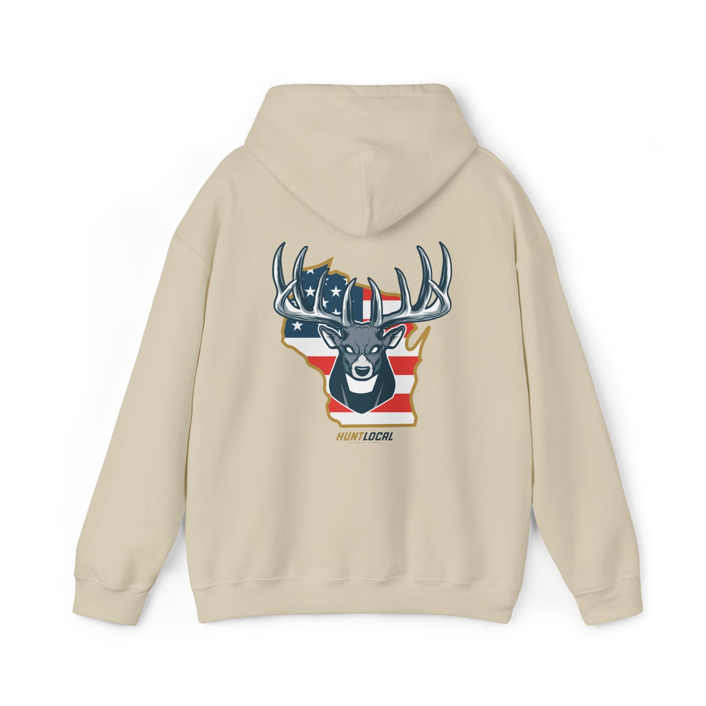 Wisconsin - USA Buck Hoodie (back)