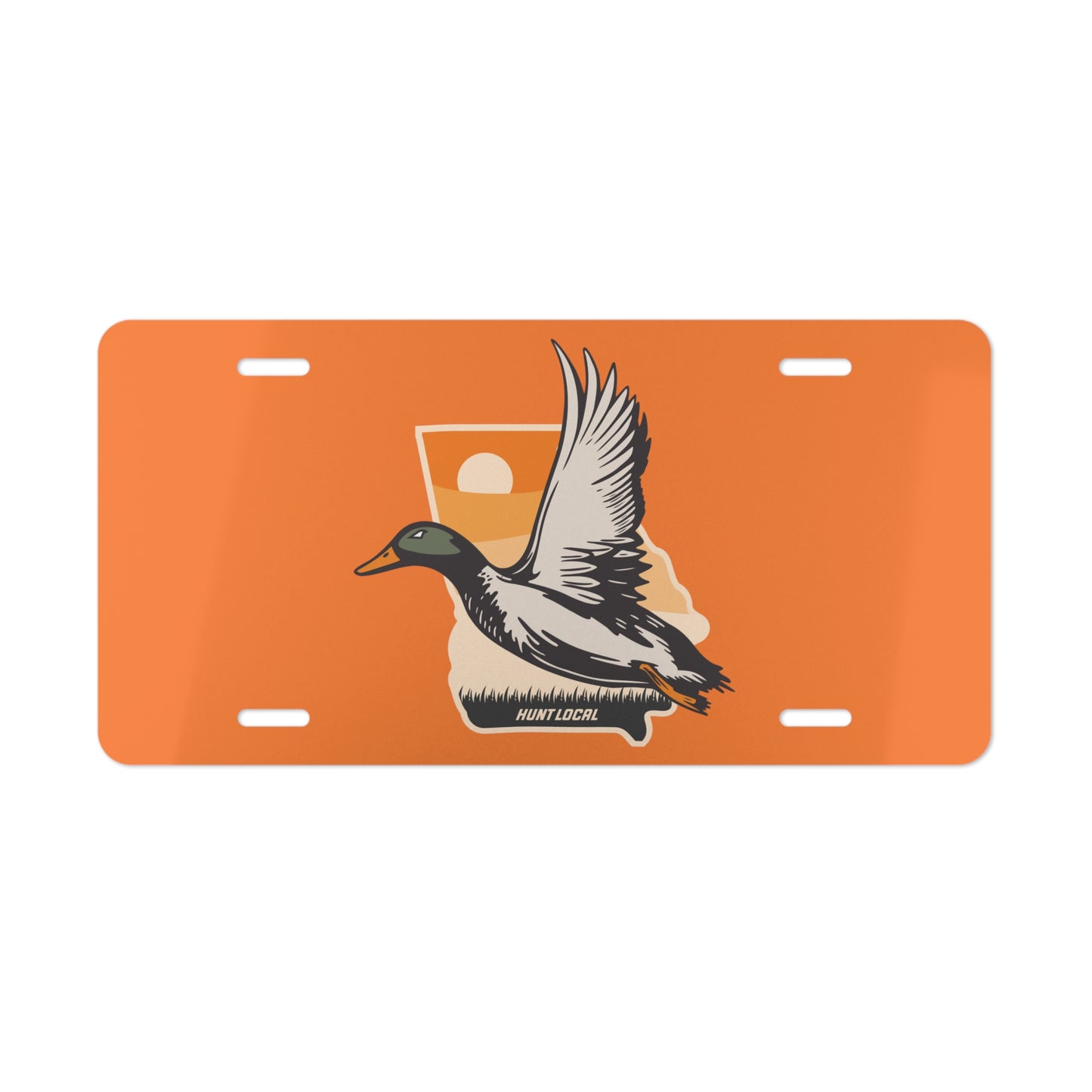 Georgia - Waterfowl License Plate (orange)