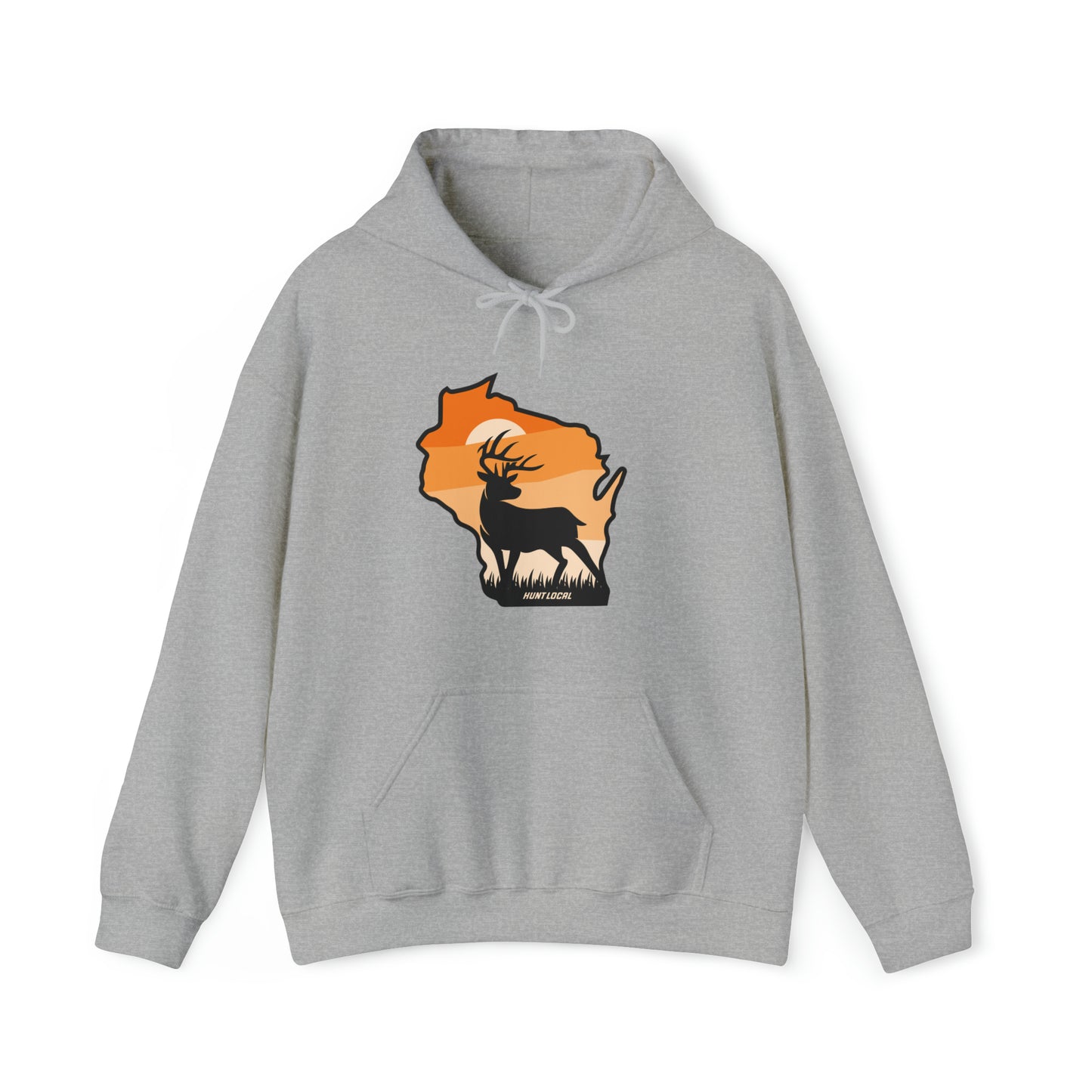 Wisconsin - Sunset Buck Hoodie