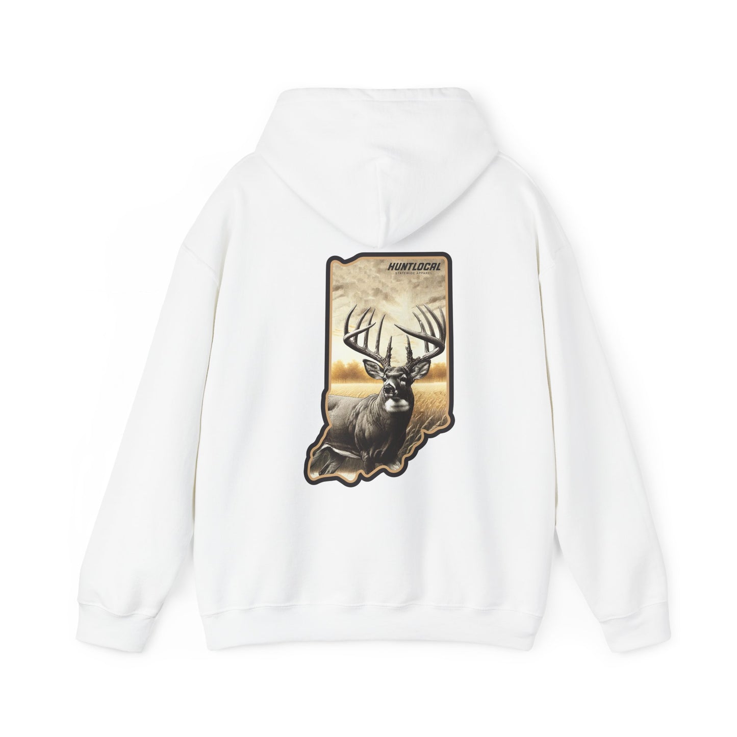 Indiana - Whitetail Buck Hoodie (back)