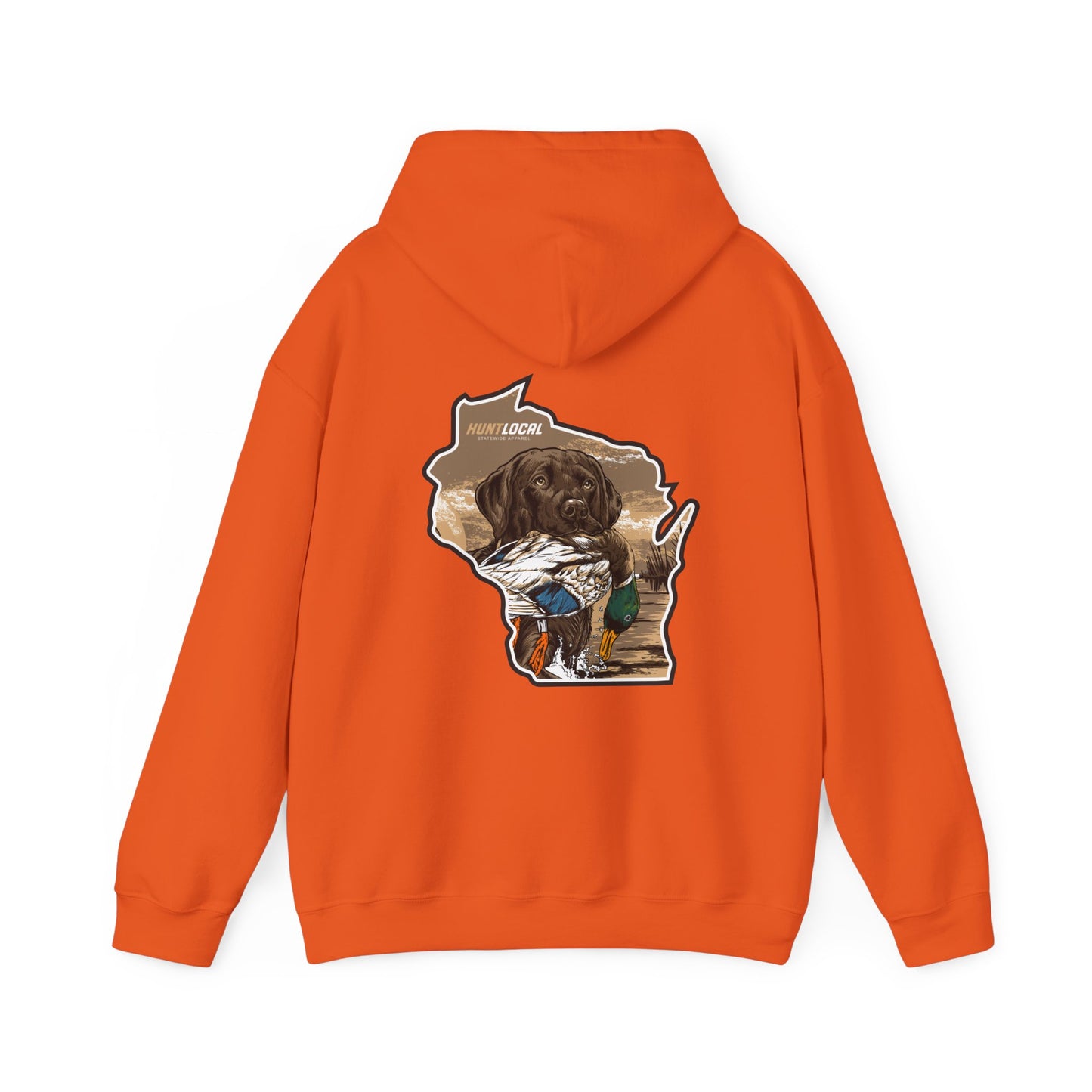 Wisconsin - Waterfowl Lab Hoodie (back)