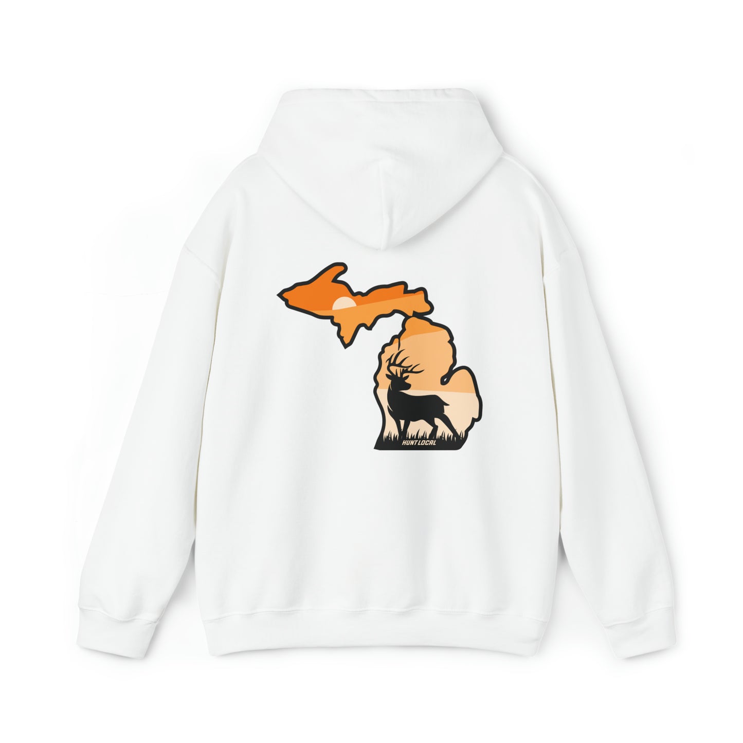 Michigan - Sunset Buck Hoodie (back)