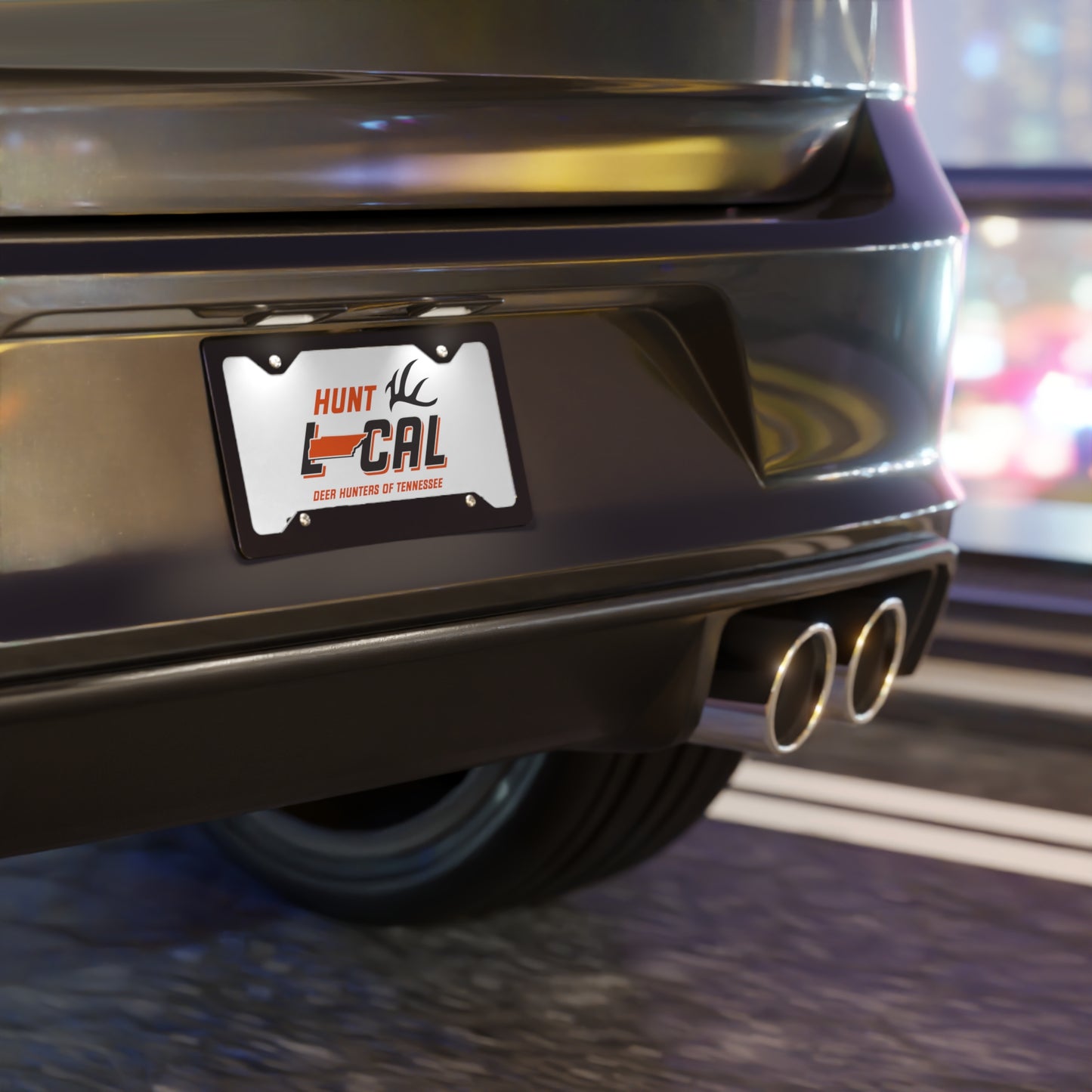 Tennessee - Hunt Local License Plate (white)
