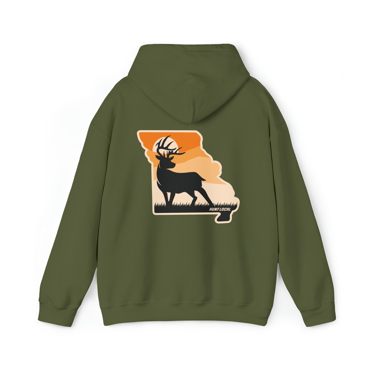 Missouri - Sunset Buck Hoodie (back)