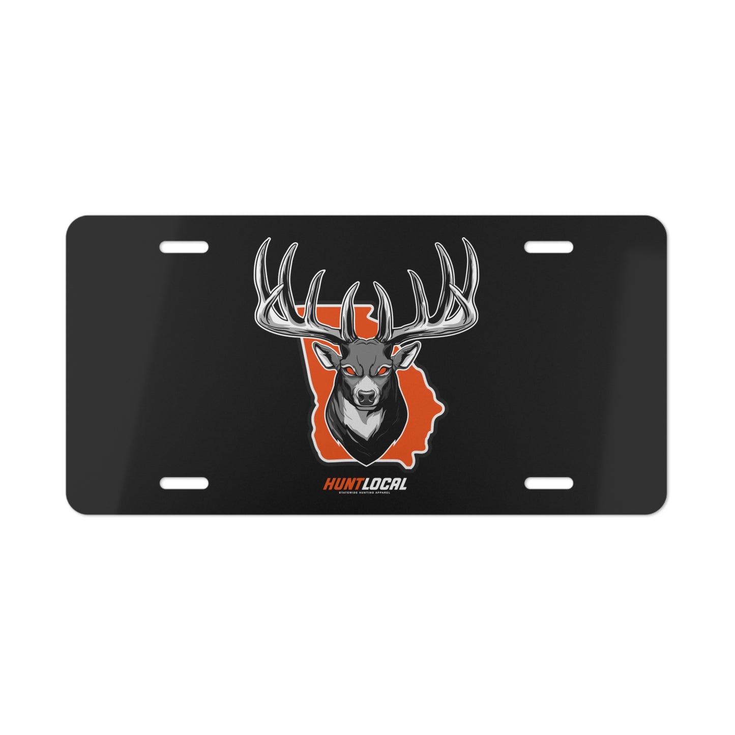 Georgia - Alpha Buck License Plate (black)