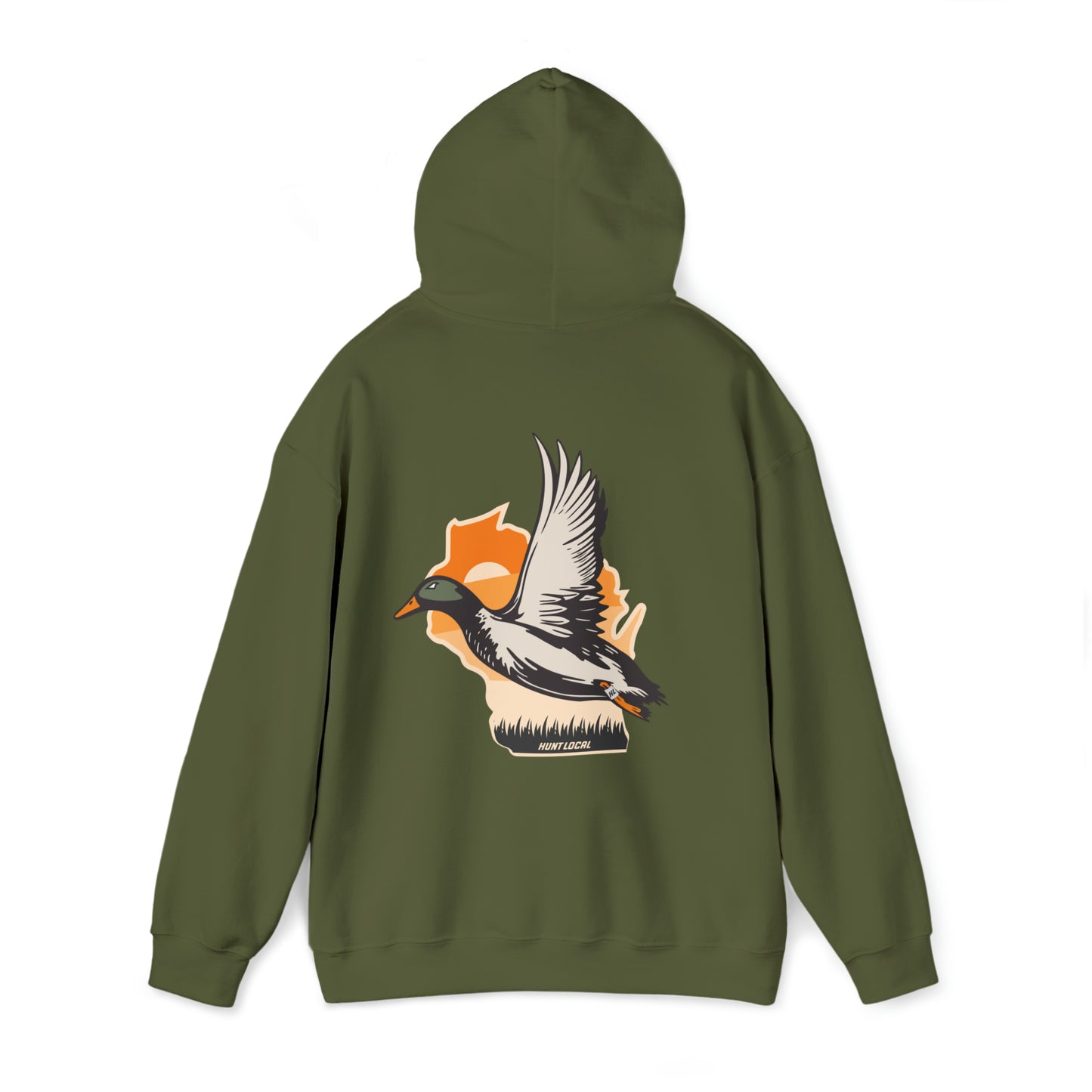 Wisconsin - Sunset Waterfowl Hoodie (back)