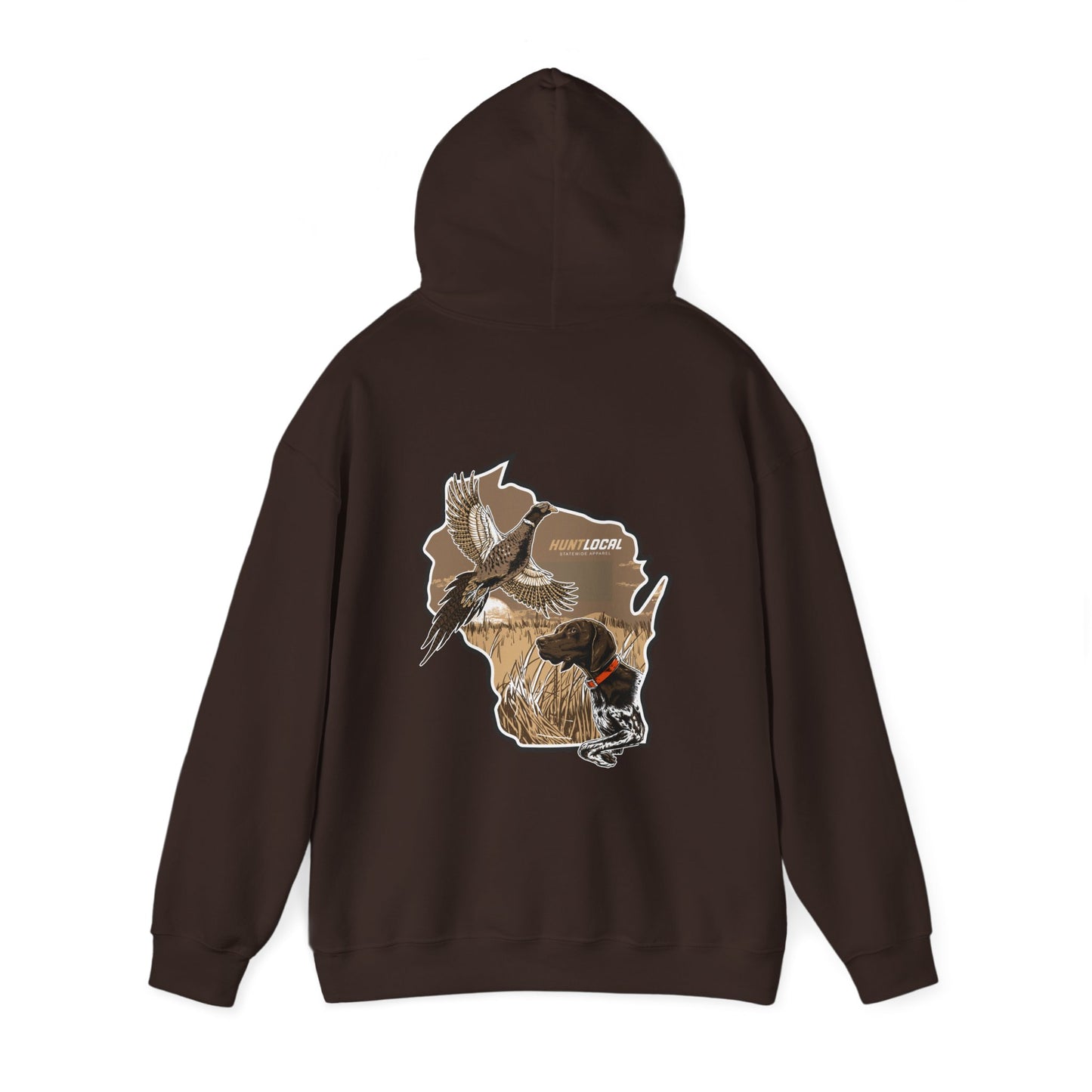 Wisconsin - Upland Bird Dog Hoodie (back)