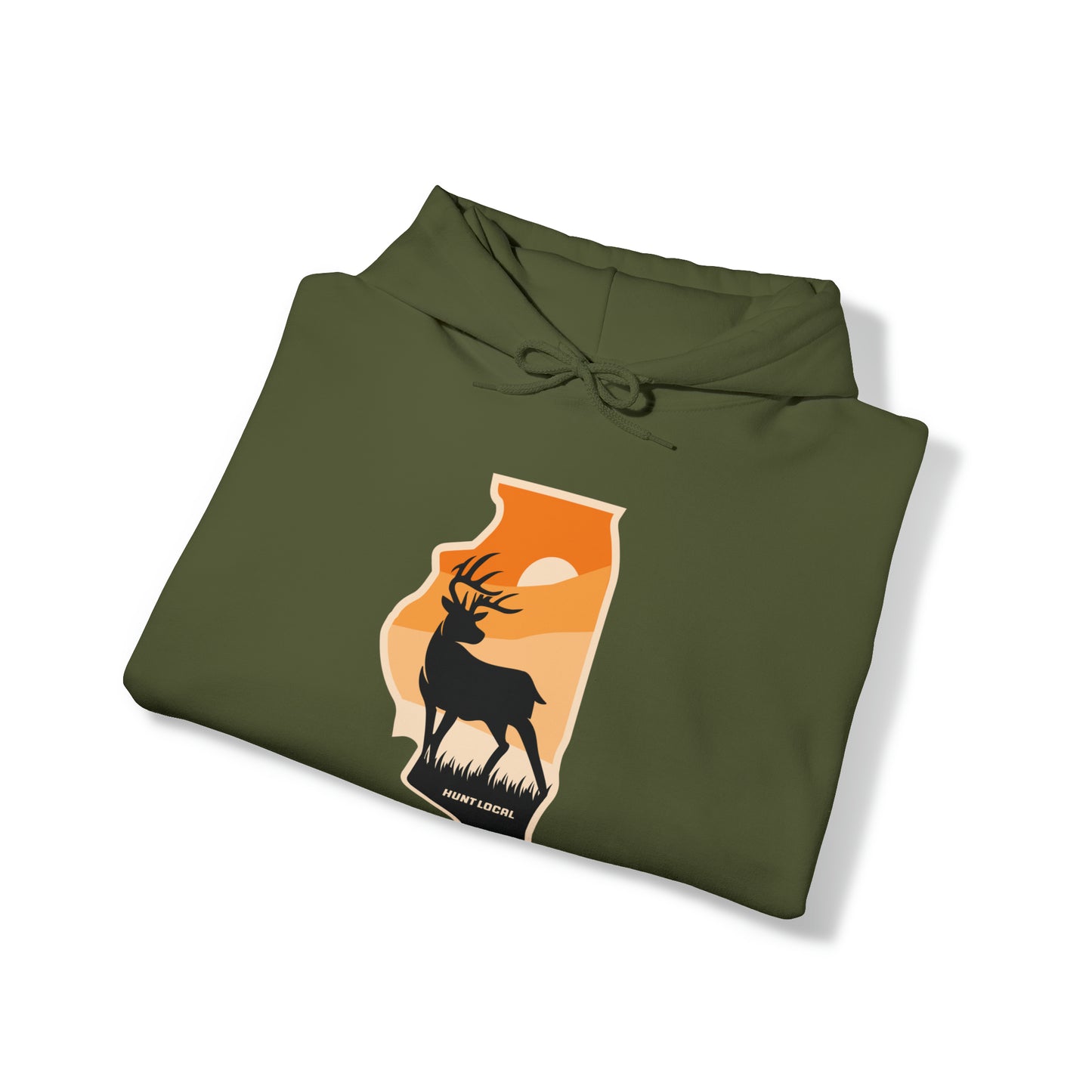 Illinois - Sunset Buck Hoodie